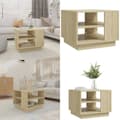 Miniatyrbillede 1 af 8: Sofabord 55x55x43 cm spånplade sonoma-eg - Sofabord - Sofaborde - Home & Living