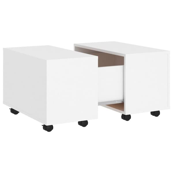 Soffbord vit 60x60x38 cm spånskiva - Soffbord - Accentbord - Home & Living