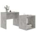 Miniatyrbild 4 av 7: Soffbord set betonggrå 48x30x45 cm konstruerat trä - Satsbord - Sats Bord - Home & Living