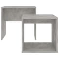 Miniatyrbild 5 av 7: Soffbord set betonggrå 48x30x45 cm konstruerat trä - Satsbord - Sats Bord - Home & Living