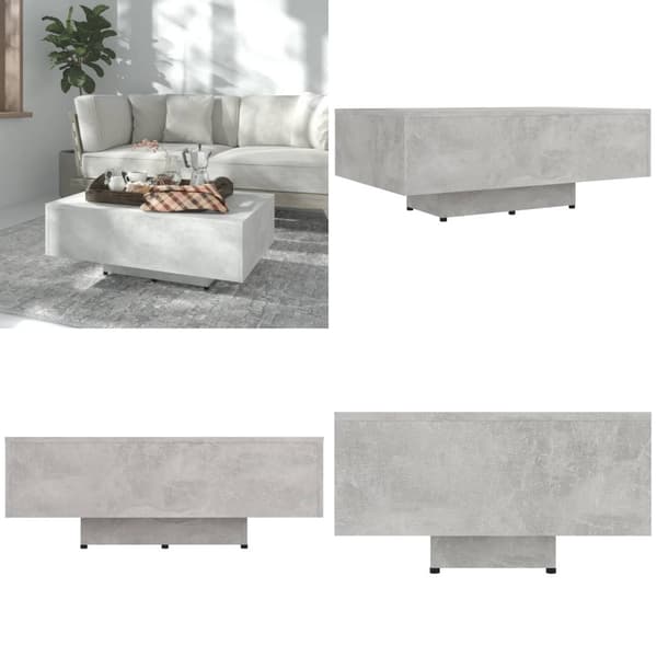 Soffbord betonggrå 85x55x31 cm spånskiva - Soffbord - Soff Bord - Home & Living