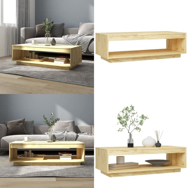 Sofabord 110x50x33,5 cm massivt fyrretræ - Sofabord - Sofaborde - Home & Living
