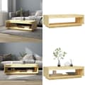 Miniatyrbillede 1 af 9: Sofabord 110x50x33,5 cm massivt fyrretræ - Sofabord - Sofaborde - Home & Living