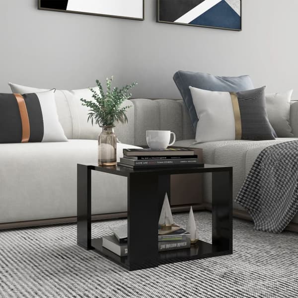 Sofabord 40x40x30 cm konstrueret træ sort - Sofabord - Sofaborde - Home & Living