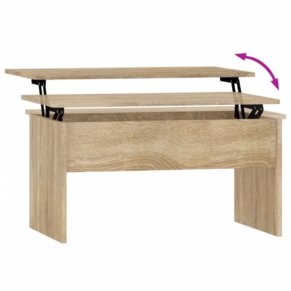 Soffbord sonoma-ek 80x50,5x41,5 cm konstruerat trä - Soffbord - Bord - Home & Living