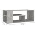 Miniatyrbillede 7 af 7: Sofabord 100x50x40 cm spånplade betongrå - Sofabord - Sofaborde - Home & Living