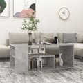 Miniatyrbillede 2 af 7: Sofabord 100x50x40 cm spånplade betongrå - Sofabord - Sofaborde - Home & Living