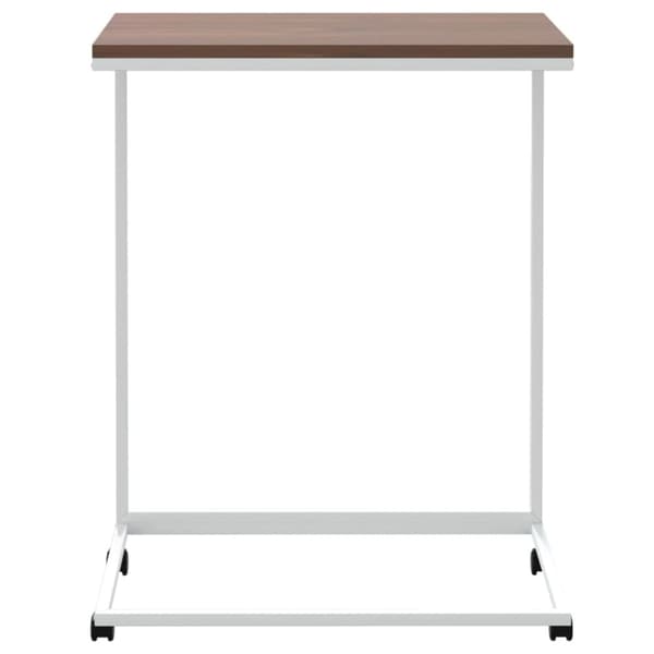 Sidebord med hjul 55x35x70 cm konstrueret træ hvid - Sidebord - Sideborde - Home & Living