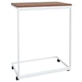 Miniatyrbillede 6 af 7: Sidebord med hjul 55x35x70 cm konstrueret træ hvid - Sidebord - Sideborde - Home & Living