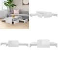 Miniatyrbild 1 av 10: Satsbord vit högglans 100x100x26,5 cm - Satsbord - Soffbord - Home & Living