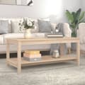 Miniatyrbillede 4 af 9: Sofabord 110x55x45 cm massivt fyrretræ - Sofabord - Sofaborde - Home & Living