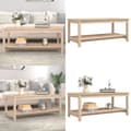 Miniatyrbillede 1 af 9: Sofabord 110x55x45 cm massivt fyrretræ - Sofabord - Sofaborde - Home & Living