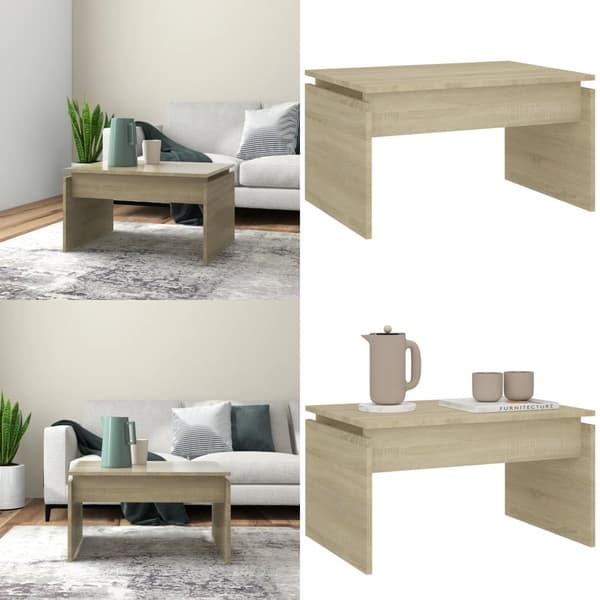 Sofabord 68x50x38 cm spånplade sonoma-eg - Sofabord - Sofaborde - Home & Living