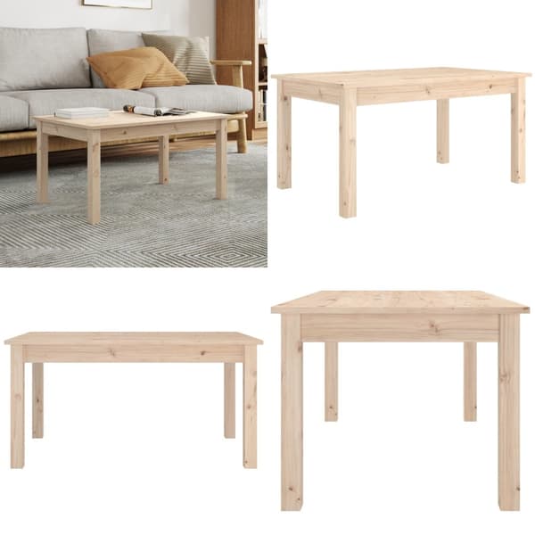 Soffbord 80x50x40 cm massivt furu - Soffbord - Små Soffbord - Home & Living