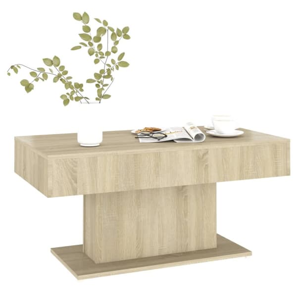 Sofabord 96x50x45 cm spånplade sonoma-eg - Sofabord - Sofaborde - Home & Living