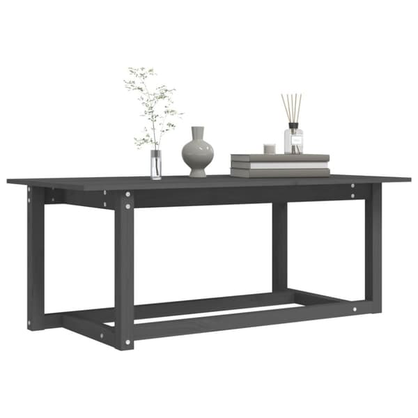 Sohvapöytä harmaa 110x55x45 cm täysi mänty - Sohvapöytä - Sohvapöydät - Home & Living