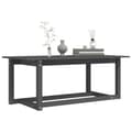 Pikkukuva 7 / 9: Sohvapöytä harmaa 110x55x45 cm täysi mänty - Sohvapöytä - Sohvapöydät - Home & Living