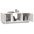 Miniatyrbild 5 av 10: Soffbord vit 110x50x40 cm massiv furu - Soffbord - Soff Bord - Home & Living