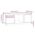 Miniatyrbild 10 av 10: Soffbord vit 110x50x40 cm massiv furu - Soffbord - Soff Bord - Home & Living