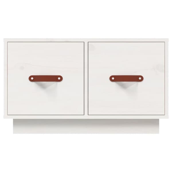 Sofabord 60x53x35 cm massivt fyrretræ hvid - Sofabord - Sofaborde - Home & Living
