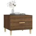 Miniatyrbillede 6 af 10: Sofabord 50x50x40 cm konstrueret træ brun egetræsfarve - Sofabord - Sofaborde - Home & Living