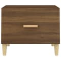 Miniatyrbillede 7 af 10: Sofabord 50x50x40 cm konstrueret træ brun egetræsfarve - Sofabord - Sofaborde - Home & Living