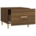 Miniatyrbillede 8 af 10: Sofabord 50x50x40 cm konstrueret træ brun egetræsfarve - Sofabord - Sofaborde - Home & Living