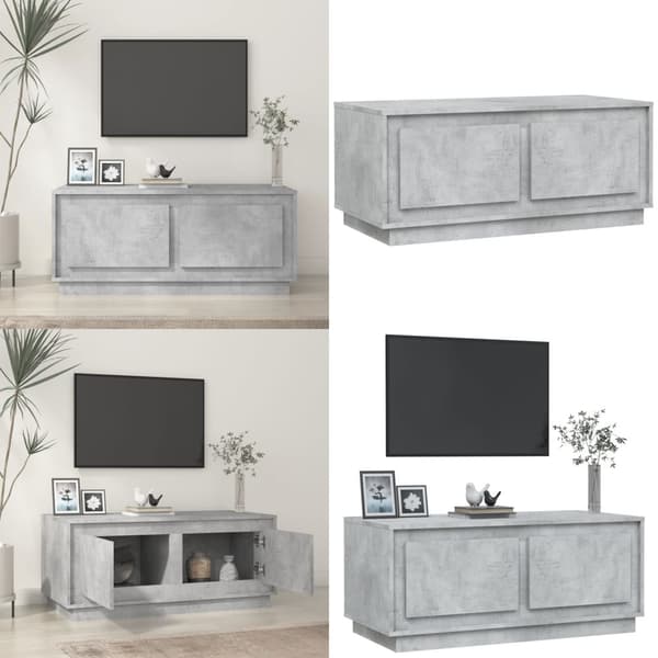 Soffbord betonggrå 102x50x44 cm konstruerat trä - Soffbord - Små Soffbord - Home & Living