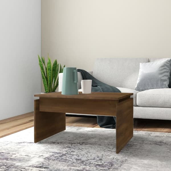 Sofabord 68x50x38 cm konstrueret træ brun egetræsfarve - Sofabord - Sofaborde - Home & Living