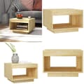 Miniatyrbillede 1 af 8: Sofabord 50x50x33,5 cm massivt fyrretræ - Sofabord - Sofaborde - Home & Living