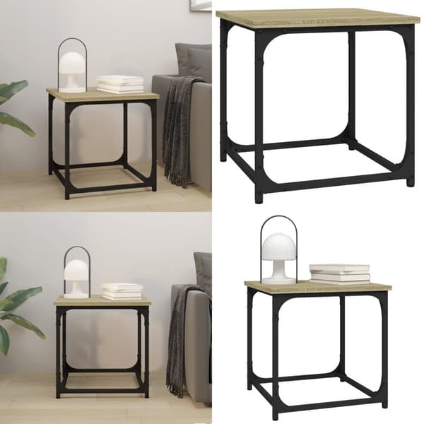 Soffbord Sonoma ek 40x40x40 cm konstruerat trä - Soffbord - Vardagsrumsbord - Home & Living