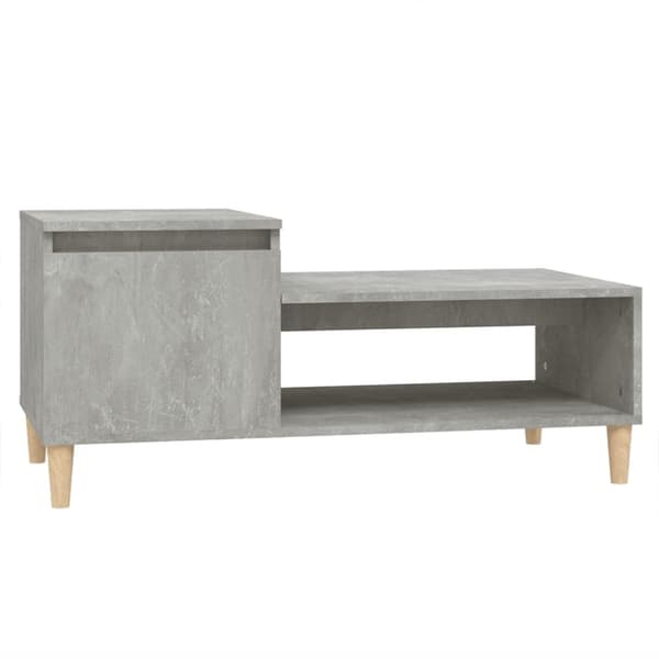 Sofabord 100x50x45 cm konstrueret træ betongrå - Sofabord - Sofaborde - Home & Living