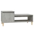 Miniatyrbillede 3 af 11: Sofabord 100x50x45 cm konstrueret træ betongrå - Sofabord - Sofaborde - Home & Living