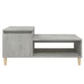 Miniatyrbillede 6 af 11: Sofabord 100x50x45 cm konstrueret træ betongrå - Sofabord - Sofaborde - Home & Living
