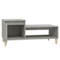 Miniatyrbillede 7 af 11: Sofabord 100x50x45 cm konstrueret træ betongrå - Sofabord - Sofaborde - Home & Living