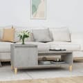 Miniatyrbillede 2 af 11: Sofabord 100x50x45 cm konstrueret træ betongrå - Sofabord - Sofaborde - Home & Living