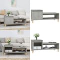 Miniatyrbillede 1 af 11: Sofabord 100x50x45 cm konstrueret træ betongrå - Sofabord - Sofaborde - Home & Living