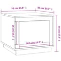 Miniatyrbillede 11 af 11: Sofabord 51x50x44 cm konstrueret træ brun egetræsfarve - Sofabord - Sofaborde - Home & Living