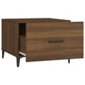 Miniatyrbillede 10 af 11: Sofaborde med metalben 2 stk. 50x50x40 cm brun egetræsfarve - Sofabord - Sofaborde - Home & Living