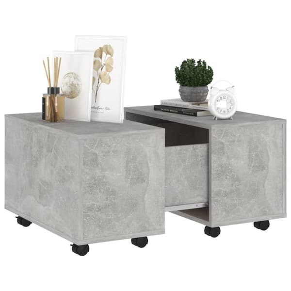 Soffbord betonggrå 60x60x38 cm spånskiva - Soffbord - Accentbord - Home & Living