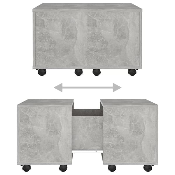 Soffbord betonggrå 60x60x38 cm spånskiva - Soffbord - Accentbord - Home & Living