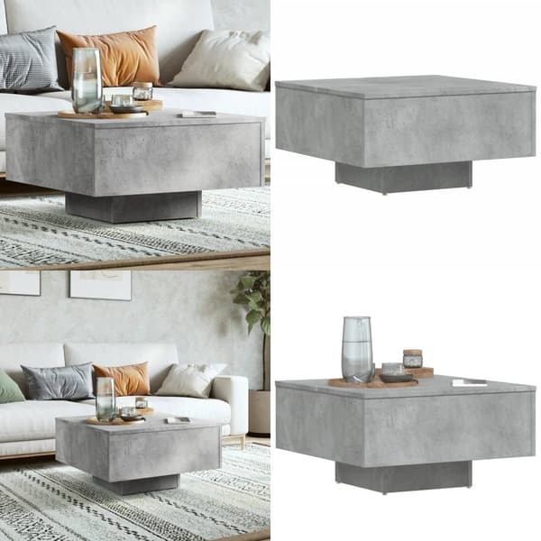 Sofabord 60x60x31,5 cm spånplade betongrå - Sofabord - Sofaborde - Home & Living