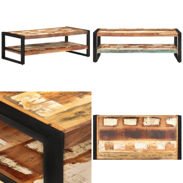 Soffbord 120x60x40 cm massivt återvunnet trä - Soffbord - Vardagsrumsbord - Home & Living