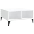 Miniatyrbillede 3 af 7: Sofabord 60x60x30 cm spånplade hvid højglans - Sofabord - Sofaborde - Home & Living