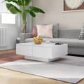 Miniatyrbillede 2 af 8: Sofabord 90x60x31 cm konstrueret træ hvid - Sofabord - Sofaborde - Home & Living