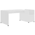 Miniatyrbillede 3 af 7: Sofabord 90x45x35 cm konstrueret træ hvid - Sofabord - Sofaborde - Home & Living