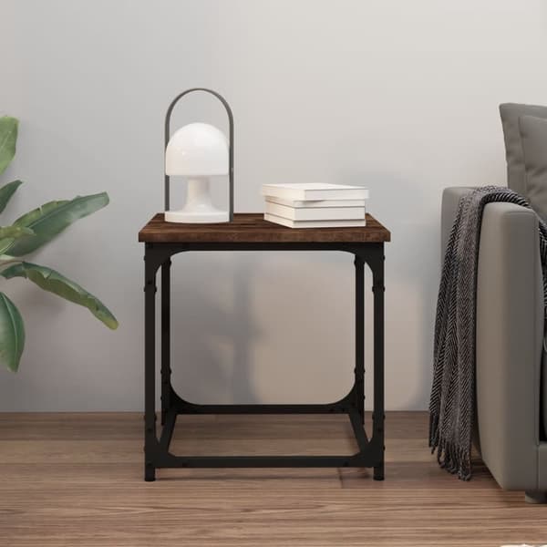 Sidebord 40x40x40 cm konstrueret træ røget egetræsfarve - Sidebord - Sideborde - Home & Living