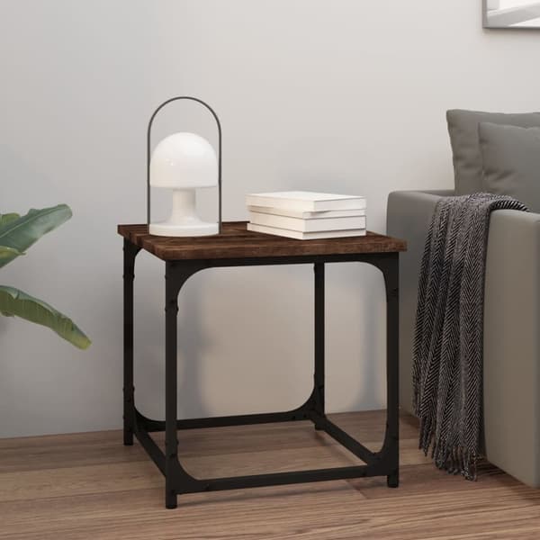 Sidebord 40x40x40 cm konstrueret træ røget egetræsfarve - Sidebord - Sideborde - Home & Living