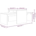 Miniatyrbillede 8 af 8: Sofaborde 3 dele 100x48x40 cm konstrueret træ røget egetræ - Sofabord - Sofaborde - Home & Living