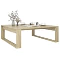 Miniatyrbild 5 av 8: Soffbord sonoma-ek 100x100x35 cm konstruerat trä - Soffbord - Bord - Home & Living